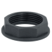TAP BACKNUT PVC W/FLATS 15MM